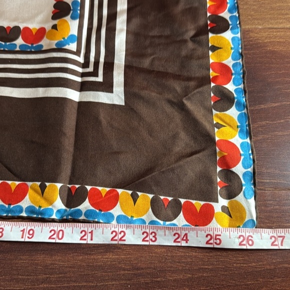 Echo Silk Flower design Scarf - Picture 5 of 6